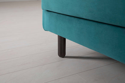 Model 04 Dreisitzer-Schlafsofa, Eisvogelblau