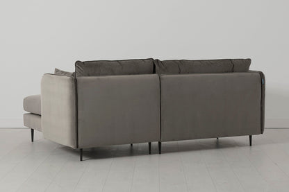 Model 19 3 Seater Right Chaise Sofa, Elephant — angled view