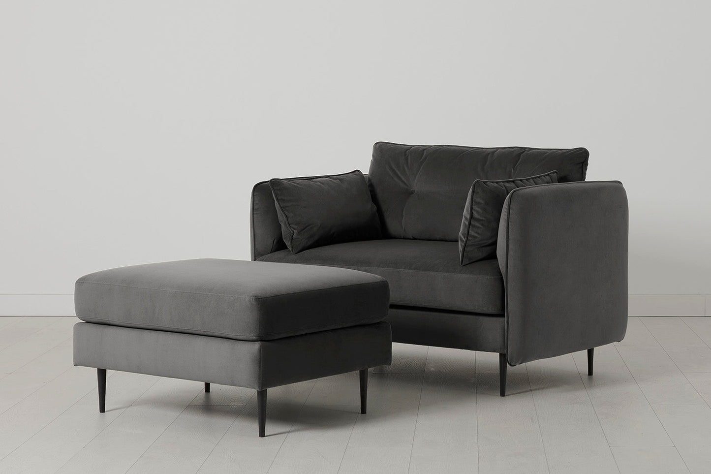 Model 19 Loveseat, Charcoal