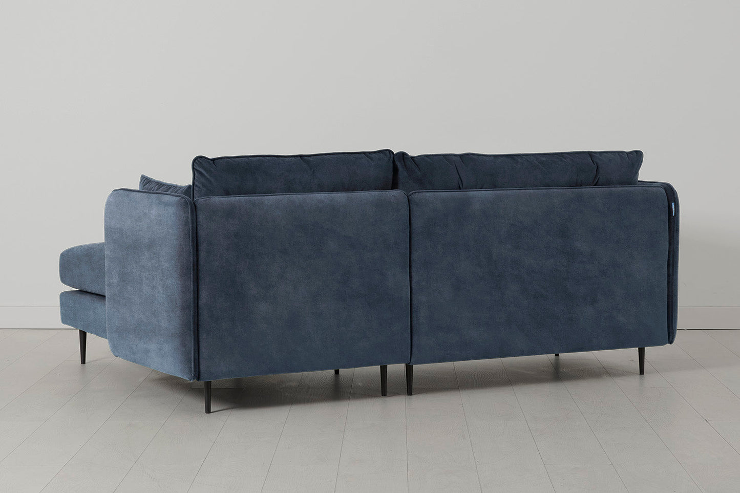 Model 19 Dreisitzer Chaiselongue-Sofa (Rechts), Ozeanblau