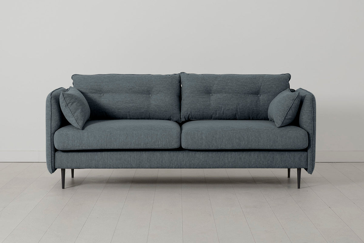 Model 19 3 Seater Sofa, Marine — Front view
