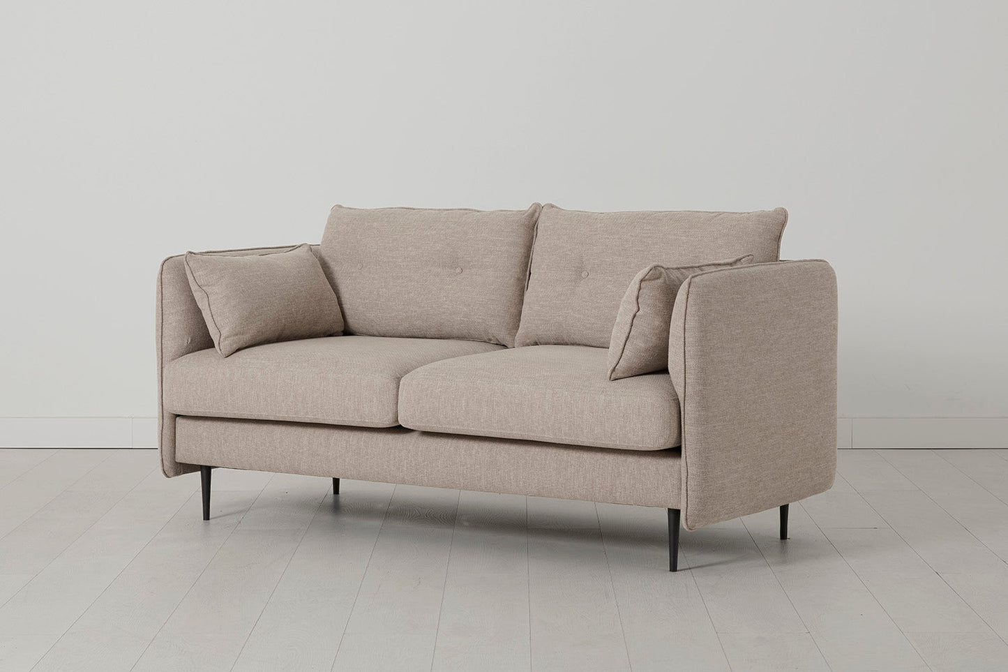 Model 19 Zweisitzer-Sofa, Steingrau