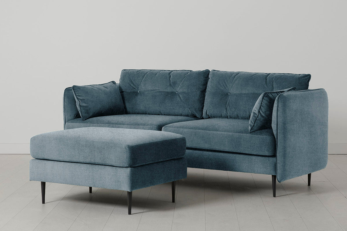 Model 19 3 Seater Sofa with Ottoman, Hydro