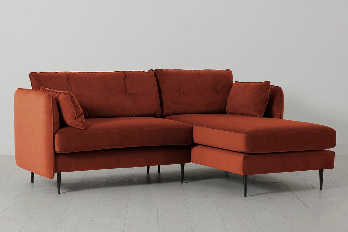 Model 19 3 Seater Right Chaise Sofa, Brick — Model 19 - Right Chaise Sofa - Brick 02