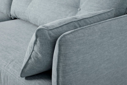 Model 19 3 Seater Sofa with Ottoman, Seaglass