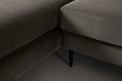 Model 19 Three-Seater Left Chaise Sofa, Elephant — Detail 01