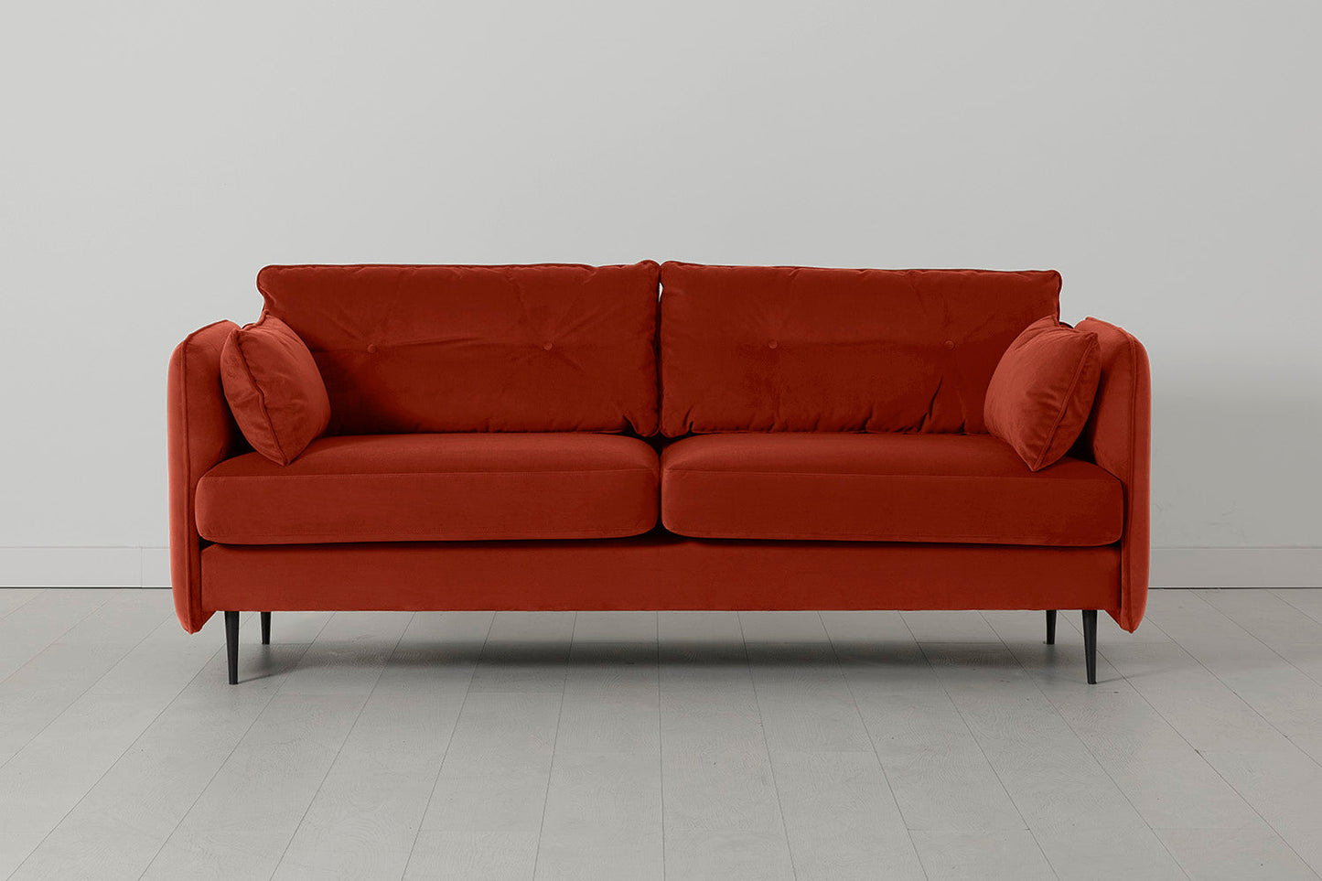Model 19 Dreisitzer-Sofa, Paprikarot