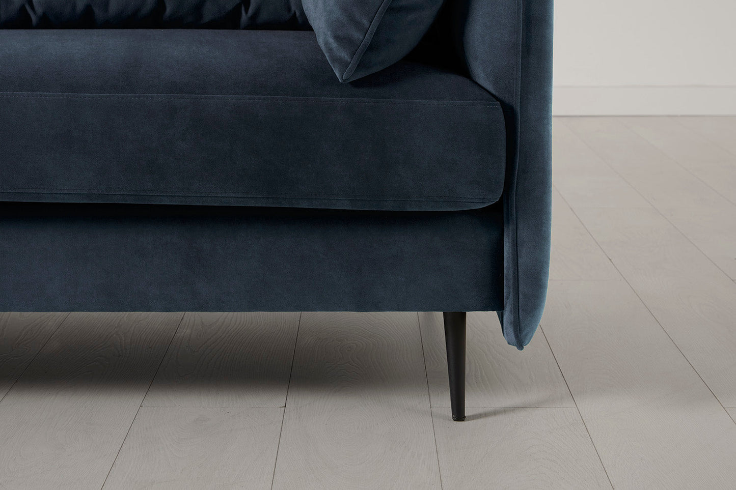 Model 19 Dreisitzer Chaiselongue-Sofa (Rechts), Ozeanblau