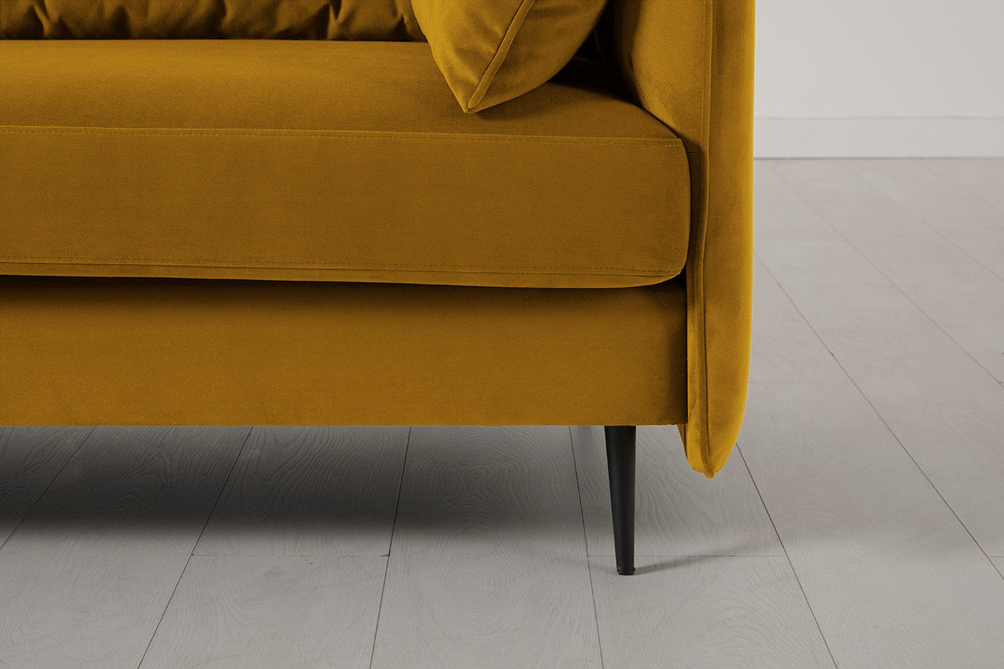 Zweisitzer-Sofa, Senfgelb