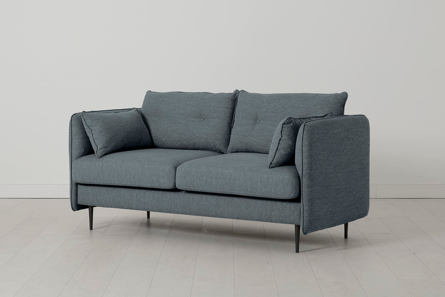 Model 19 Zweisitzer-Sofa, Meeresblau