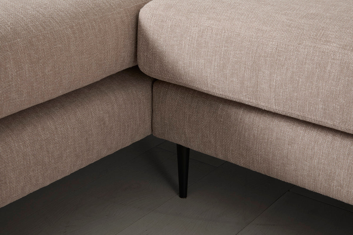 Model 19 3 Seater Left Chaise Sofa, Pumice — Model 19 - Detail - Pumice 01