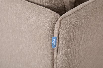 Model 19 2 Seater Sofa with Ottoman - Pumice