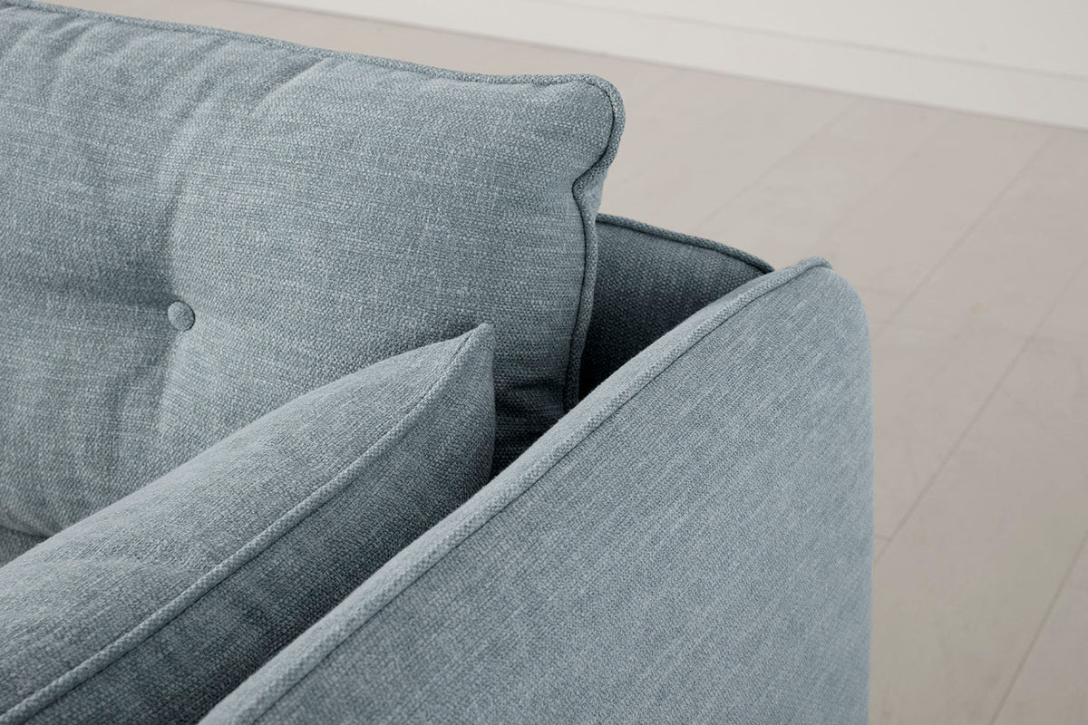 Model 19 3 Seater Sofa with Ottoman, Seaglass