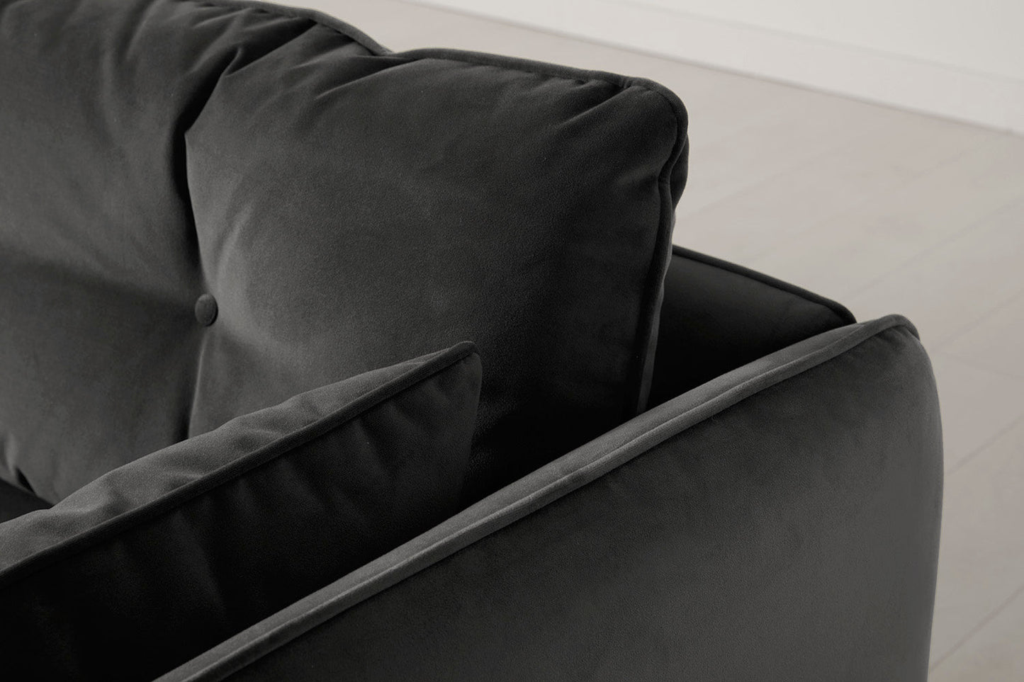 Model 19 Zweisitzer-Sofa, Dunkelgrau