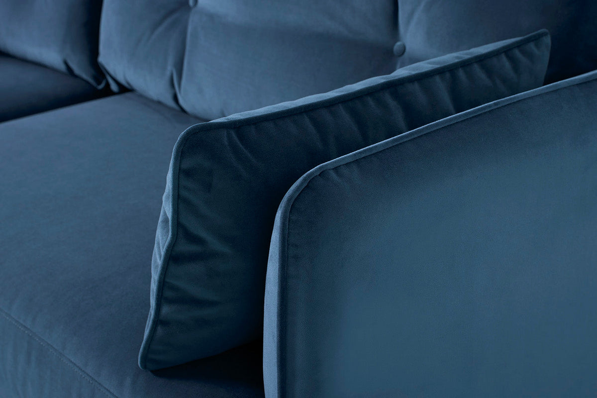 Model 19 3 Seater Right Chaise Sofa, Teal — Model 19 - Detail - Teal 02