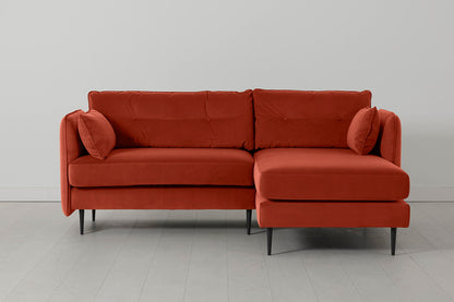 Model 19 3 Seater Right Chaise Sofa, Paprika — right chaise view 1