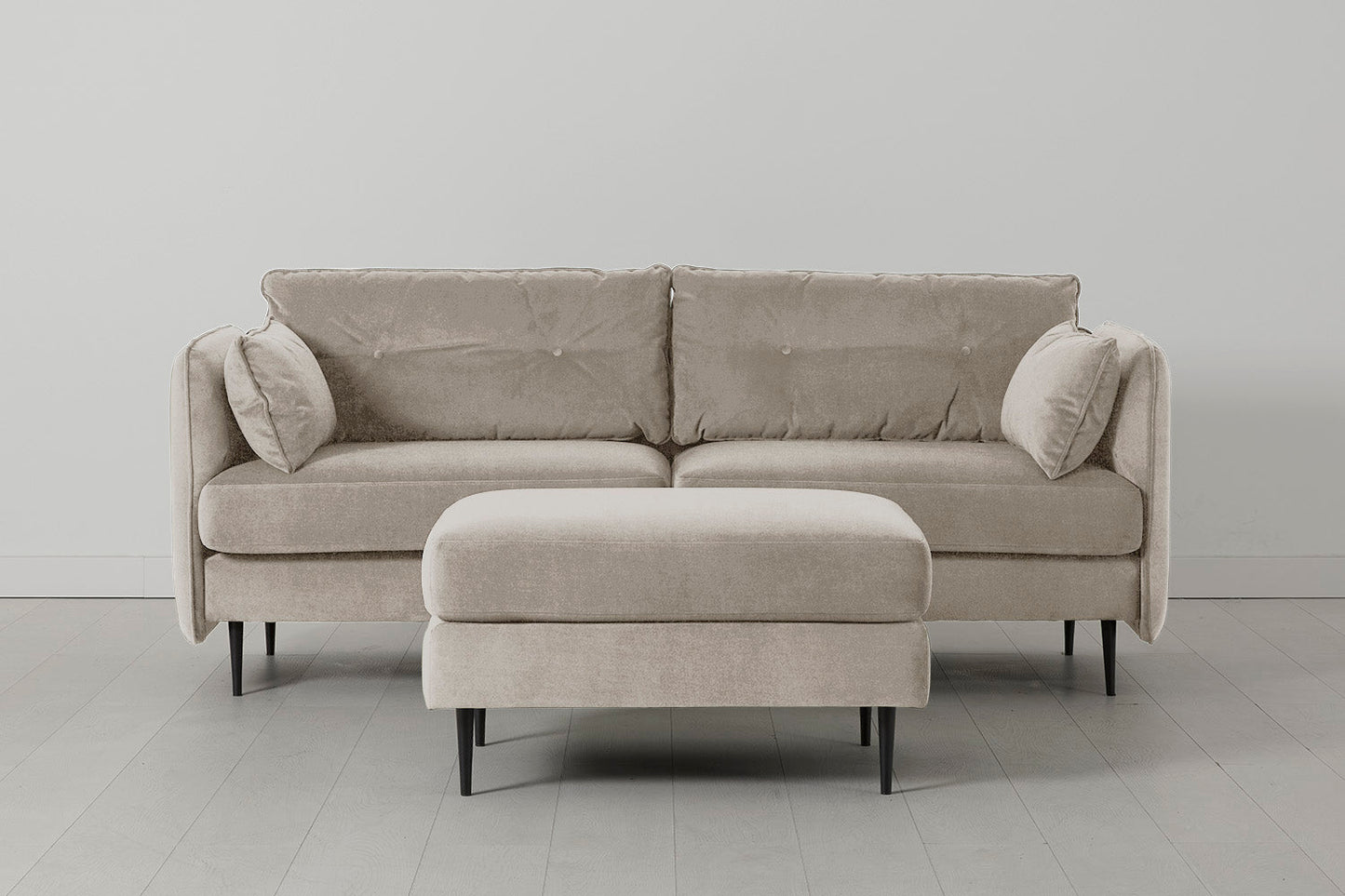 Model 19 3 Seater Sofa, Chalk
