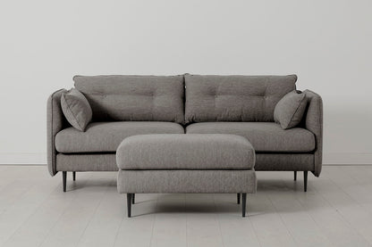 Model 19 3 Seater Sofa, Shadow — Side View