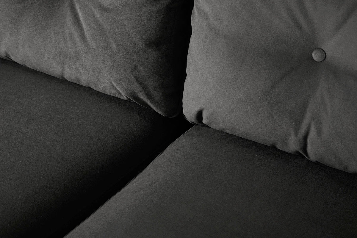 Model 19 3 Seater Left Chaise Sofa, Charcoal — Model 19 - Detail - Charcoal 08