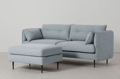 Model 19 3 Seater Sofa, Seaglass — Three-quarter view