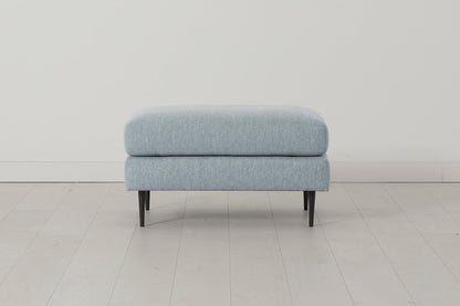 Model 19 Ottoman, Seaglass — front view