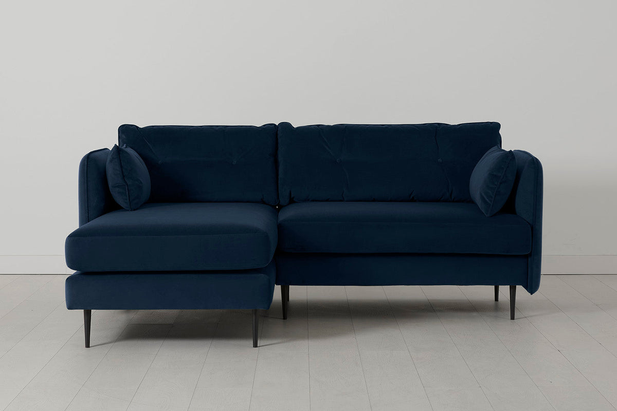 Model 19 Three-Seater Left Chaise Sofa, Indigo — Left Chaise Sofa 01