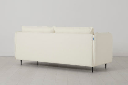 Model 19 3 Seater Sofa with Ottoman, Ivory
