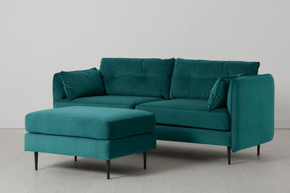Model 19 3 Seater Sofa, Kingfisher — three-quarter view