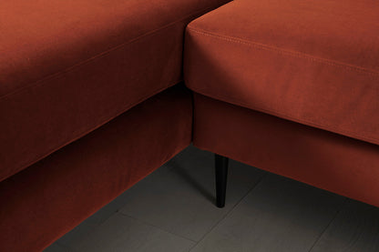 Model 19 3 Seater Right Chaise Sofa, Brick — Model 19 - Detail - Brick 01