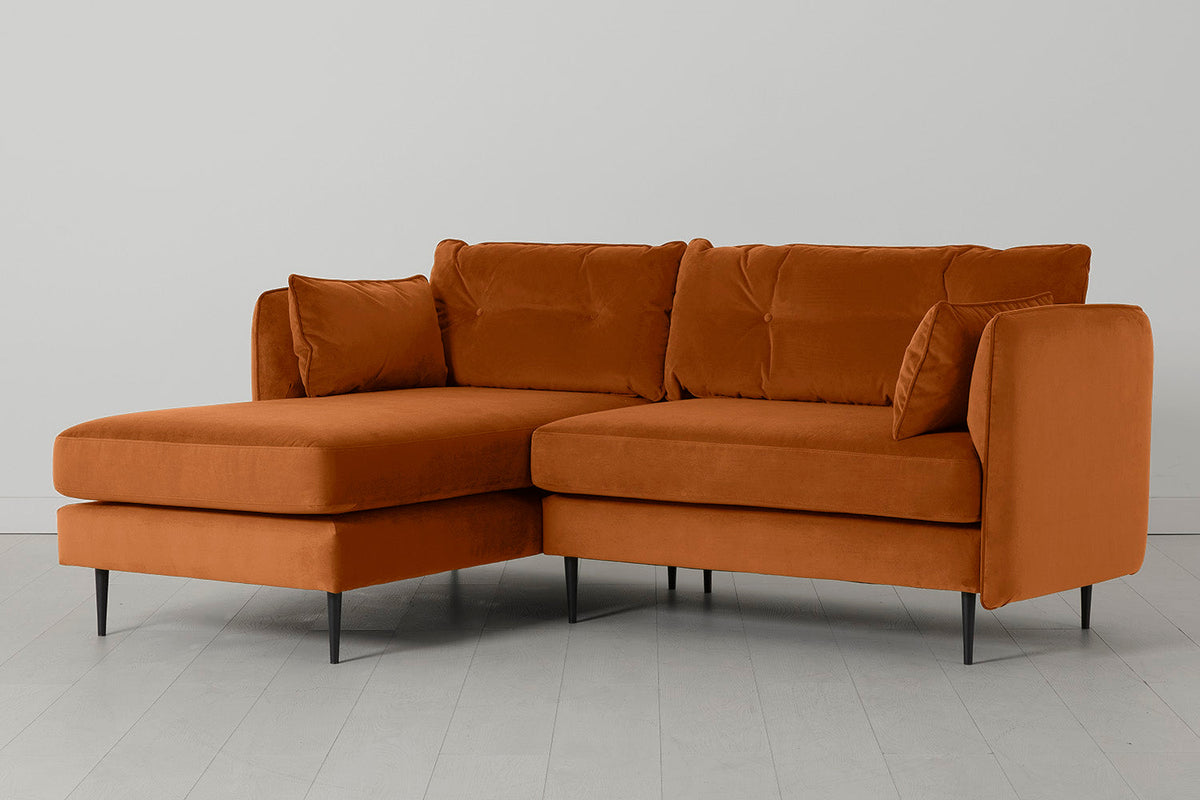 Model 19 Dreisitzer Chaiselongue-Sofa (Links), Bronze