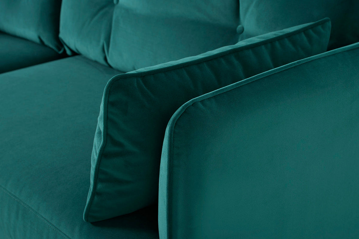 Model 19 3 Seater Right Chaise Sofa, Kingfisher — detail view 2