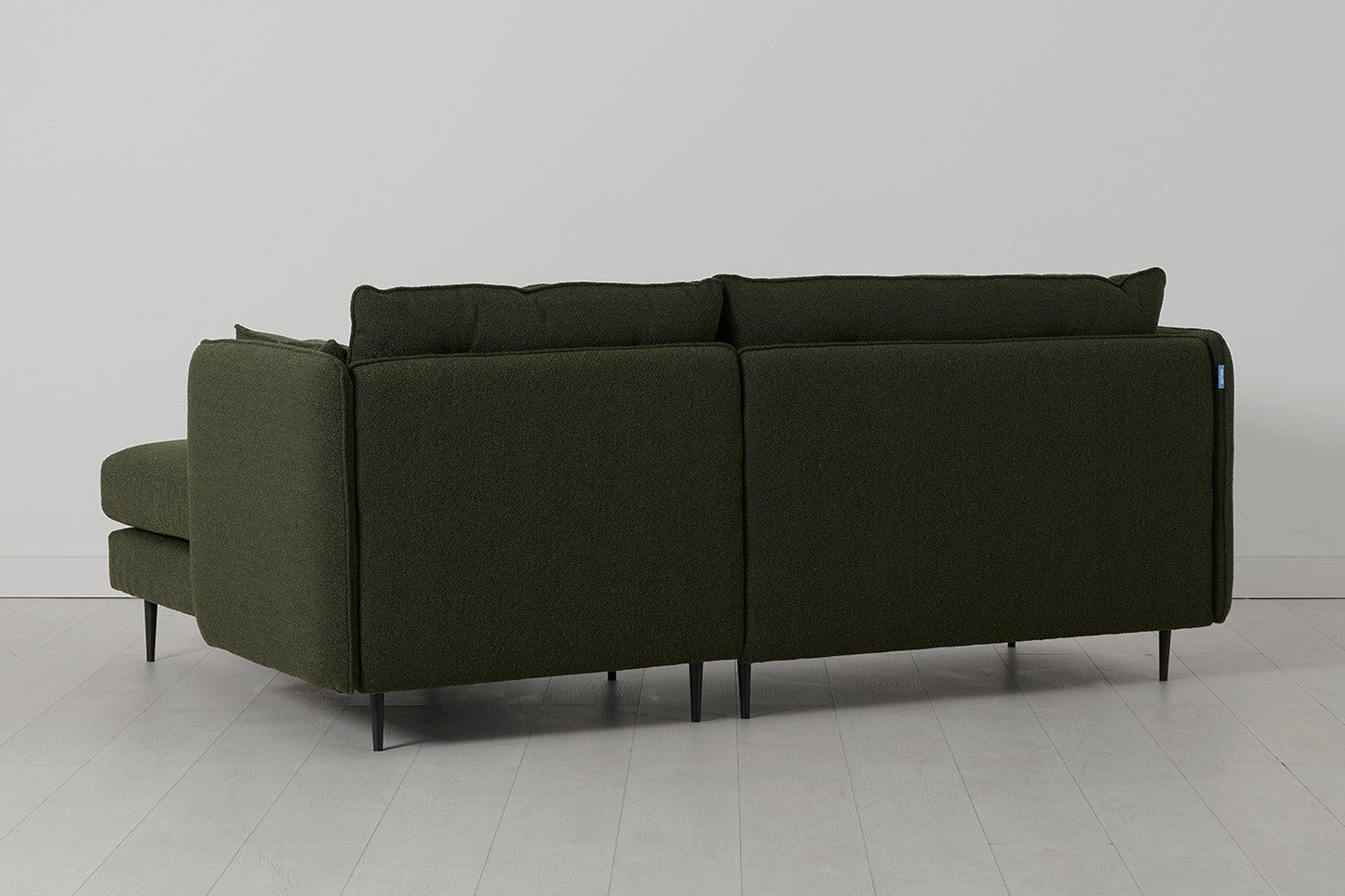 Model 19 Dreisitzer Chaiselongue-Sofa (Rechts), Farngrün