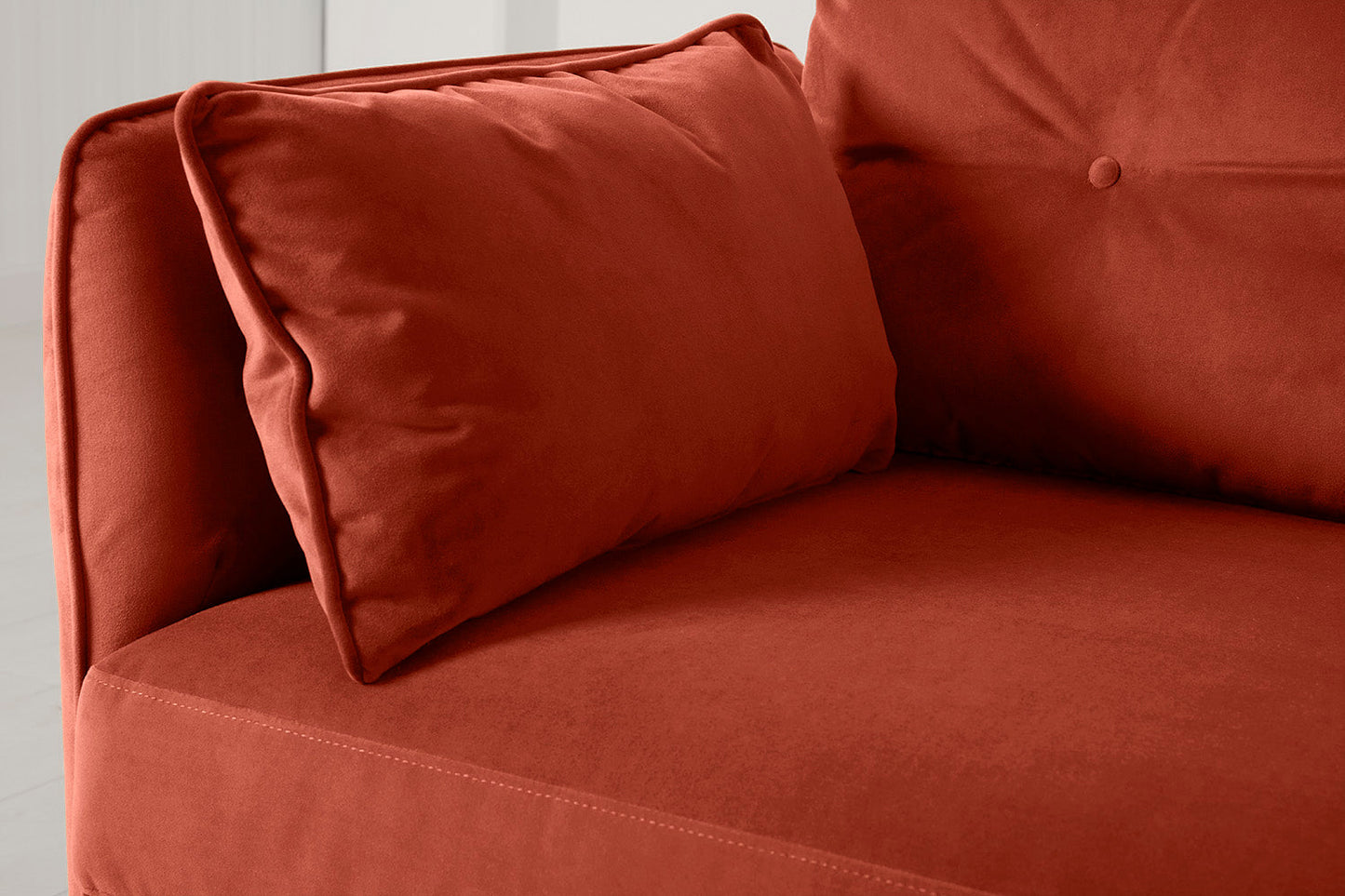 Model 19 Dreisitzer-Sofa, Paprikarot