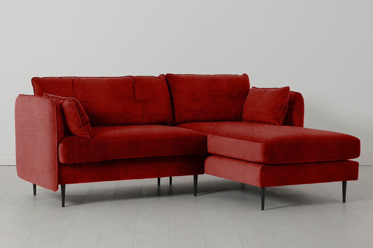 Model 19 3 Seater Right Chaise Sofa, Harissa — side view