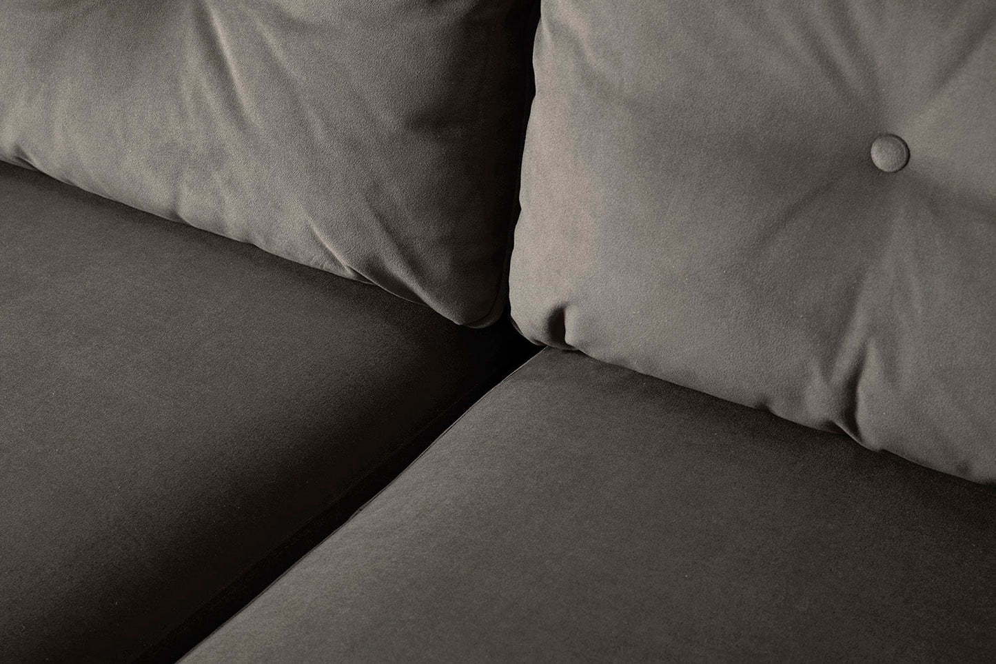 Model 19 Dreisitzer Chaiselongue-Sofa (Links), Elefantengrau