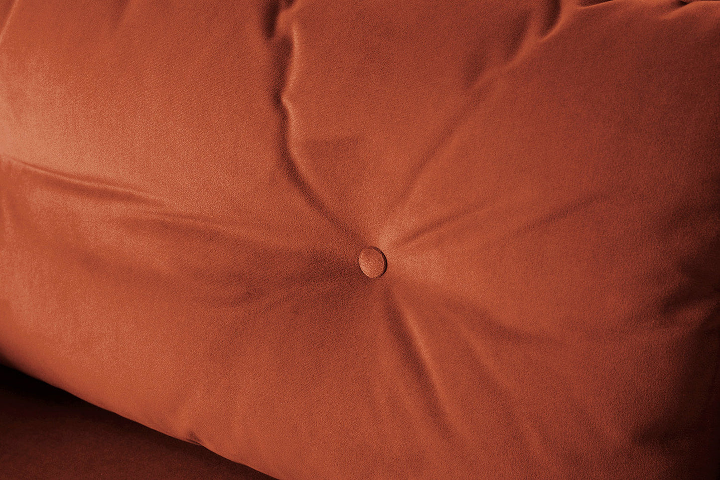 Model 19 Dreisitzer-Sofa mit Polsterhocker, Ziegelrot