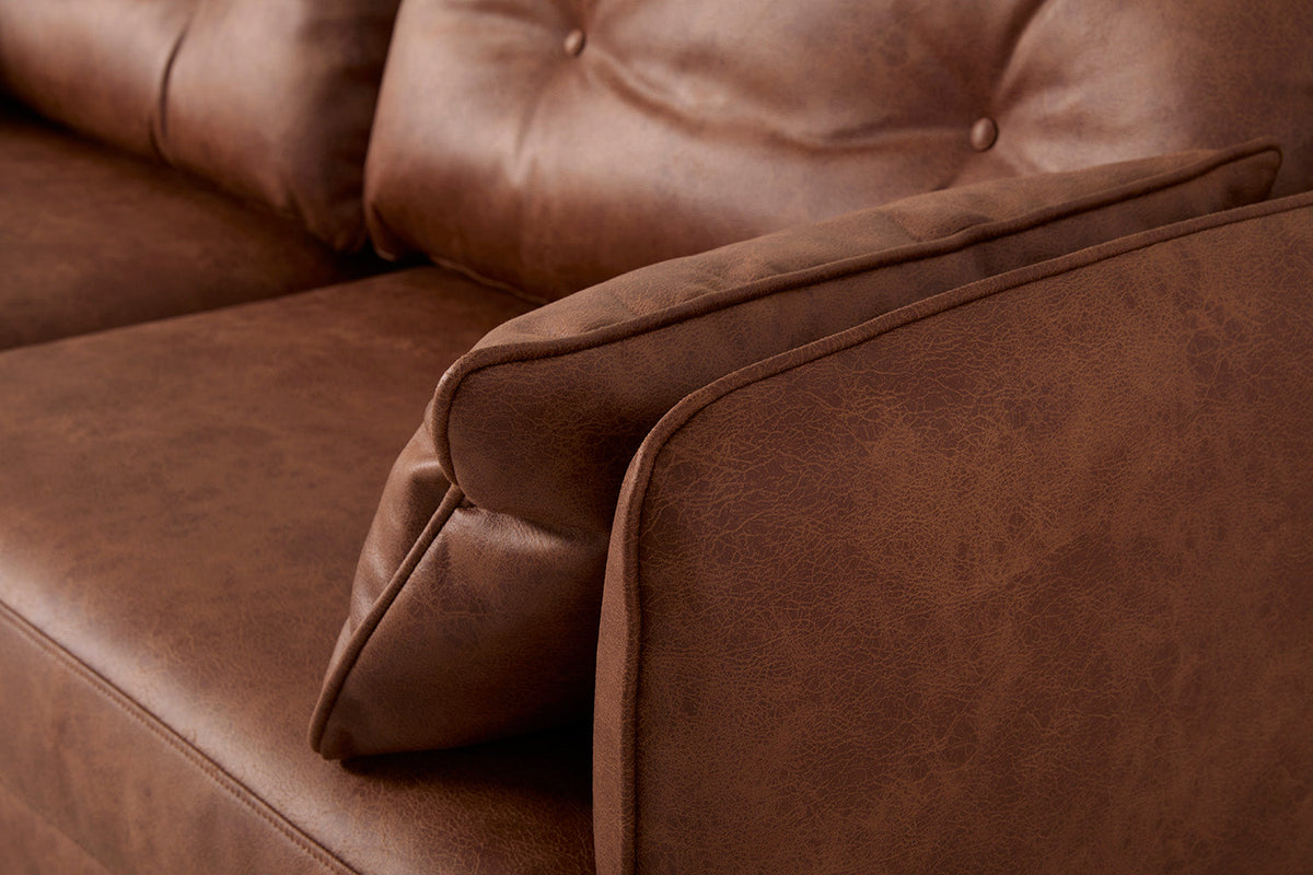 Model 19 2 Seater Sofa, Chestnut — Model 19 - Detail - Chestnut 08