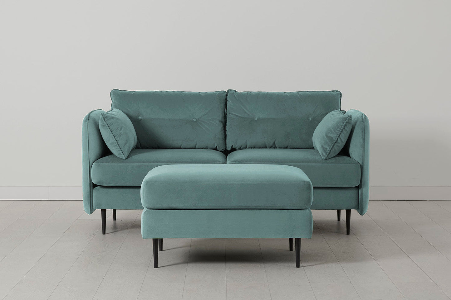 Model 19 2 seater sofa with ottoman
