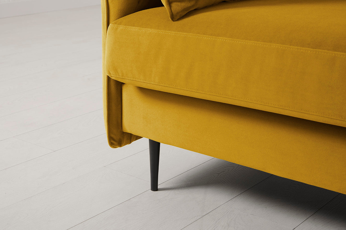 Zweisitzer-Sofa, Senfgelb