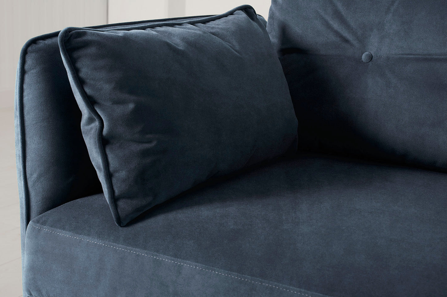 Model 19 Dreisitzer Chaiselongue-Sofa (Links), Ozeanblau