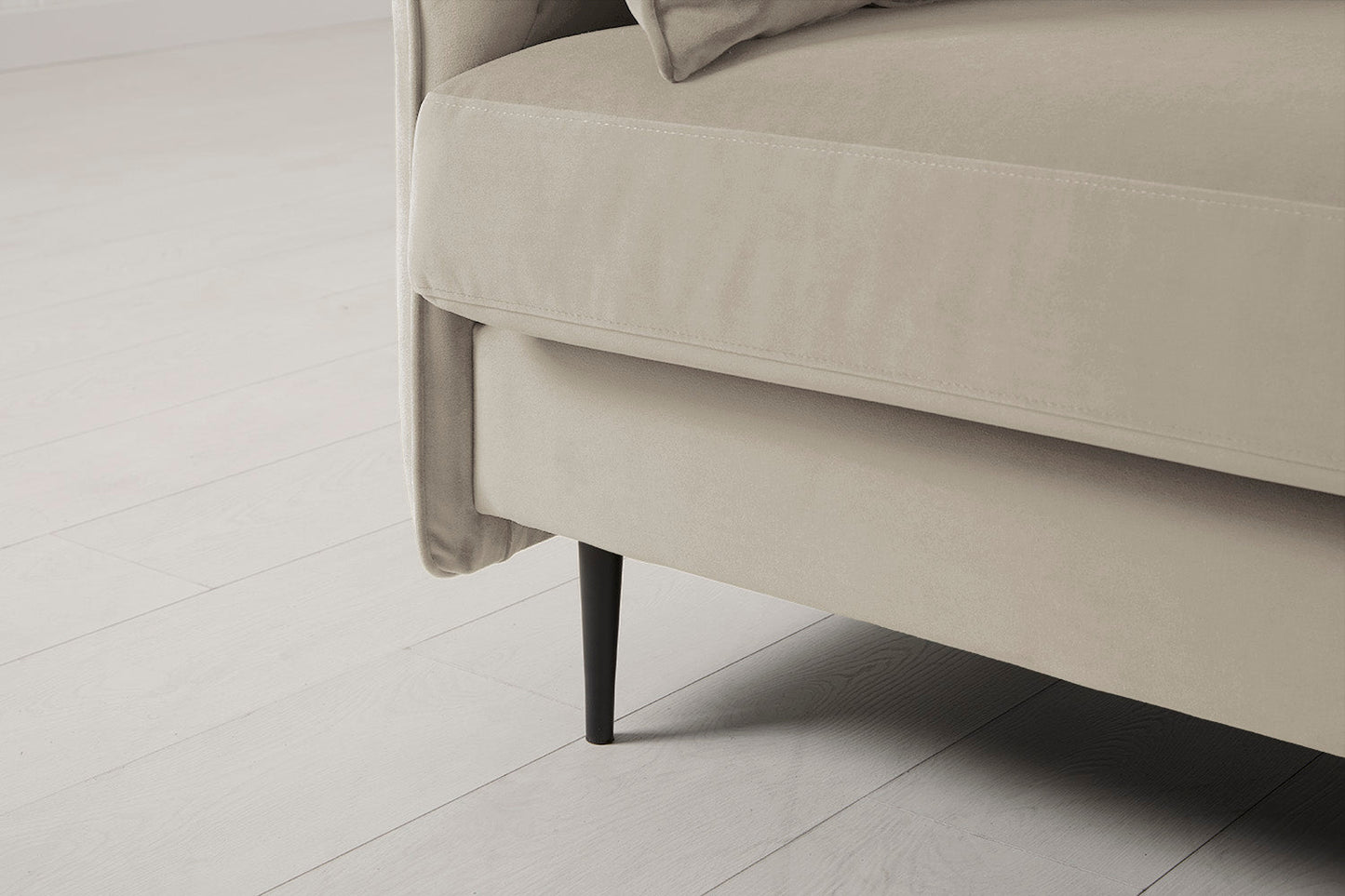 Zweisitzer-Sofa, Knochenweiß