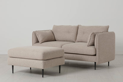 Model 19 2 Seater Sofa with Ottoman - Pumice