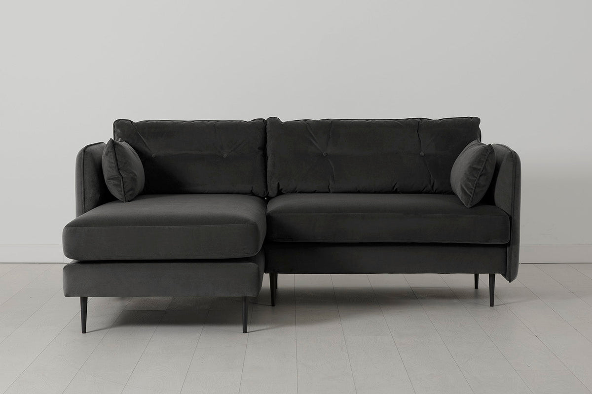 Model 19 3 Seater Left Chaise Sofa, Charcoal — Model 19 - Left Chaise Sofa - Charcoal 01