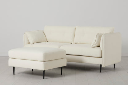 Model 19 3 Seater Sofa, Ivory — Three Quarter View