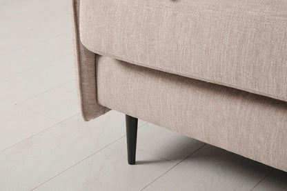 Model 19 2 Seater Sofa with Ottoman - Pumice