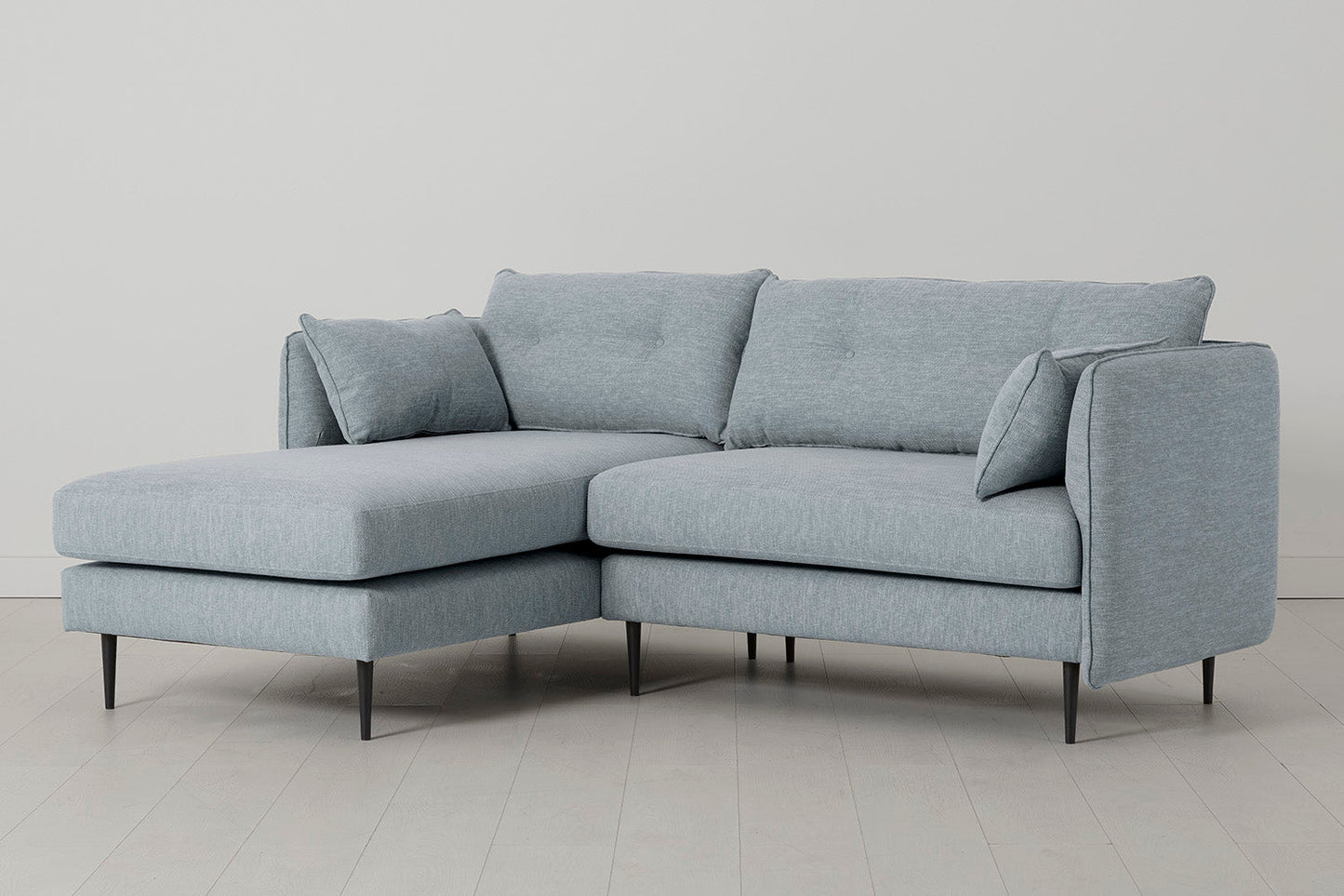 Model 19 3 Seater Left Chaise Sofa, Seaglass