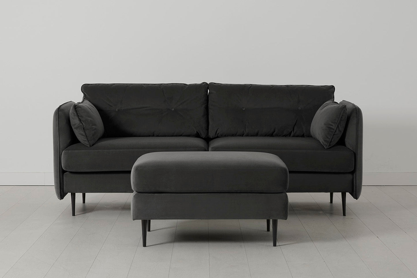 Model 19 3 Seater Sofa, Charcoal