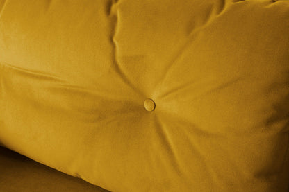 Model 19 2 Seater Sofa with Ottoman - Mustard
