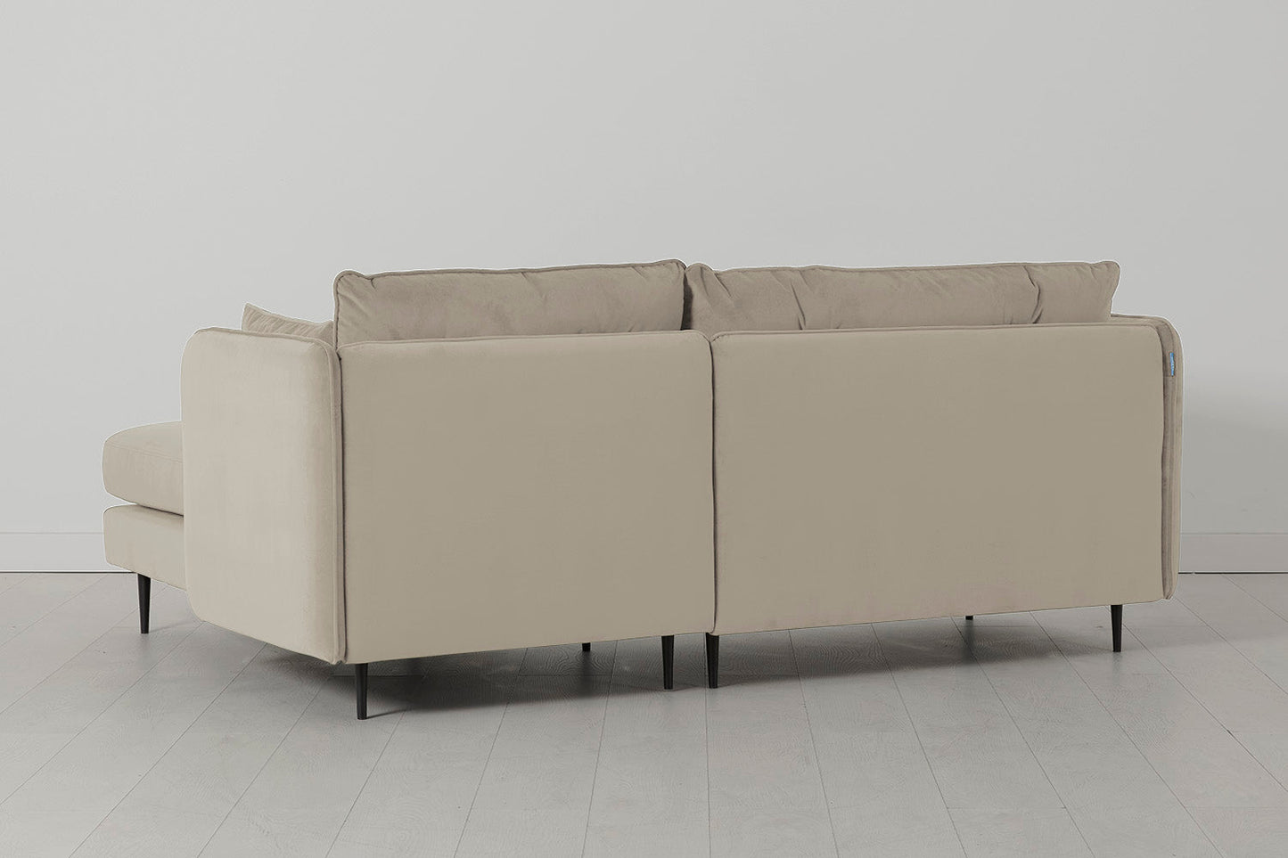 Model 19 Dreisitzer Chaiselongue-Sofa (Rechts), Knochenweiß