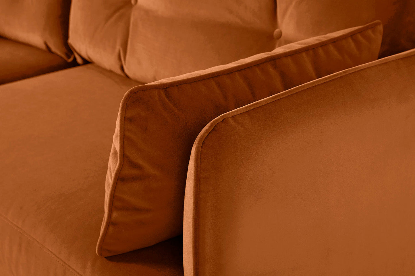 Model 19 3 Seater Right Chaise Sofa, Bronze